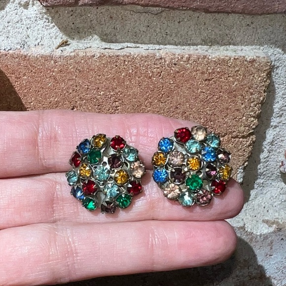 Vintage Jewelry - Very Vintage Fruit Salad Earrings
